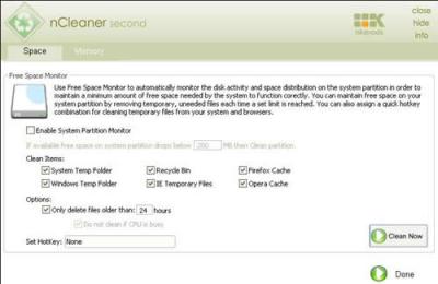 nCleaner: Limpia tu PC rapidamente
