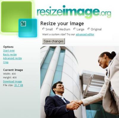 Rezise Image, editar im&aacute;genes online